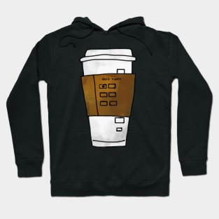 Dark Roast Coffee Takeout Cup Hoodie